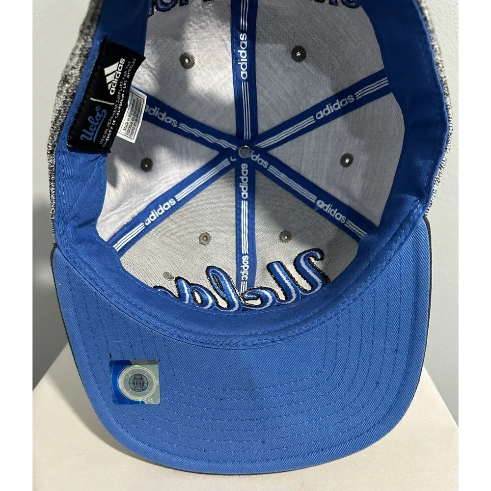Adidas UCLA Bruins Snapback Cap Hat Embroidered Logo Gray Super Clean